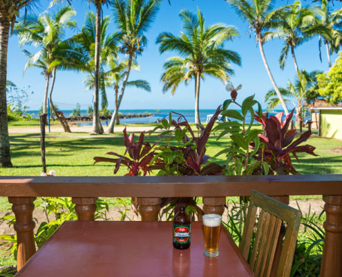 Fiji Resort Beer at the Beach