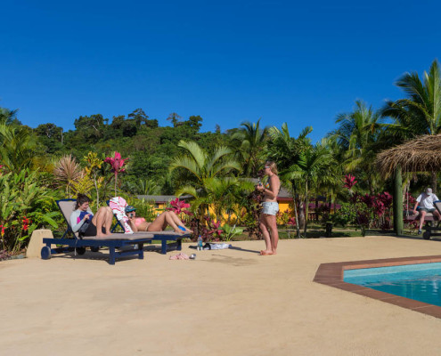 Fiji Resort hanging by the pool
