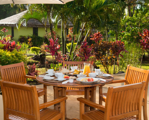 Fiji Resort Breakfast by the Pool Deck