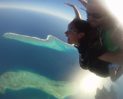 Skydiving in Fiji